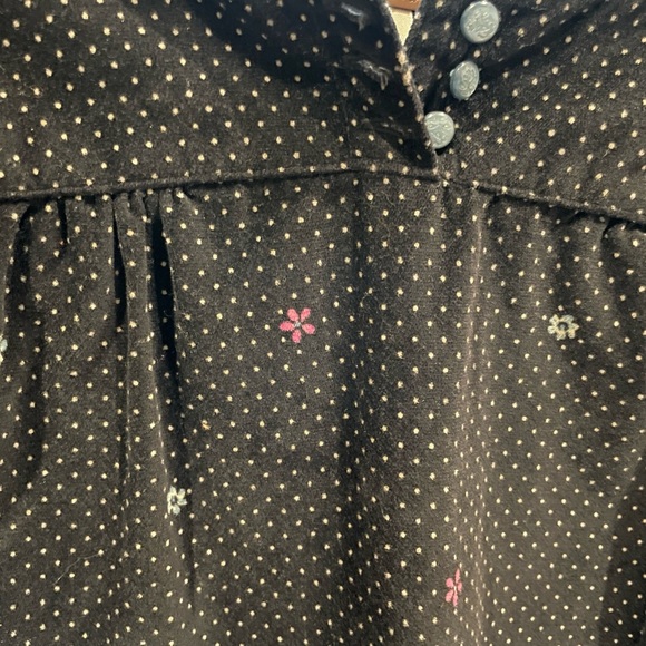 Free People A Line Dress Black Polka Dot Floral- Small - Picture 5 of 10